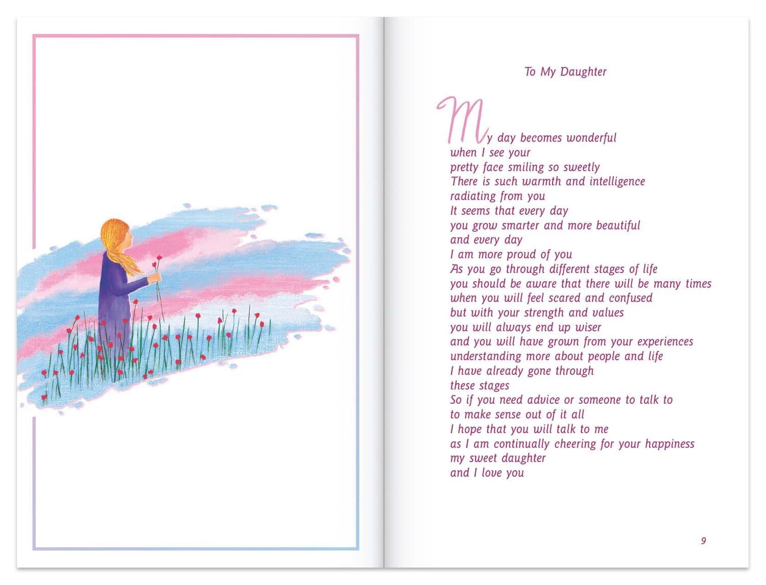 To My Daughter with Love on the Important Things in Life by Susan Polis Schutz; illustrated by Stephen Schutz, picture 2