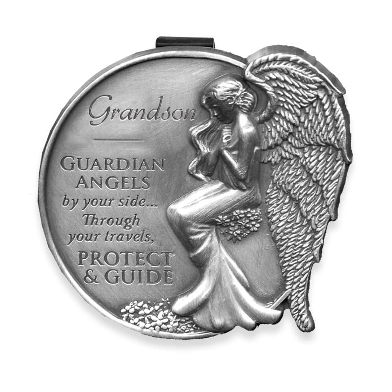 Grandson Guardian Angel Visor Clip