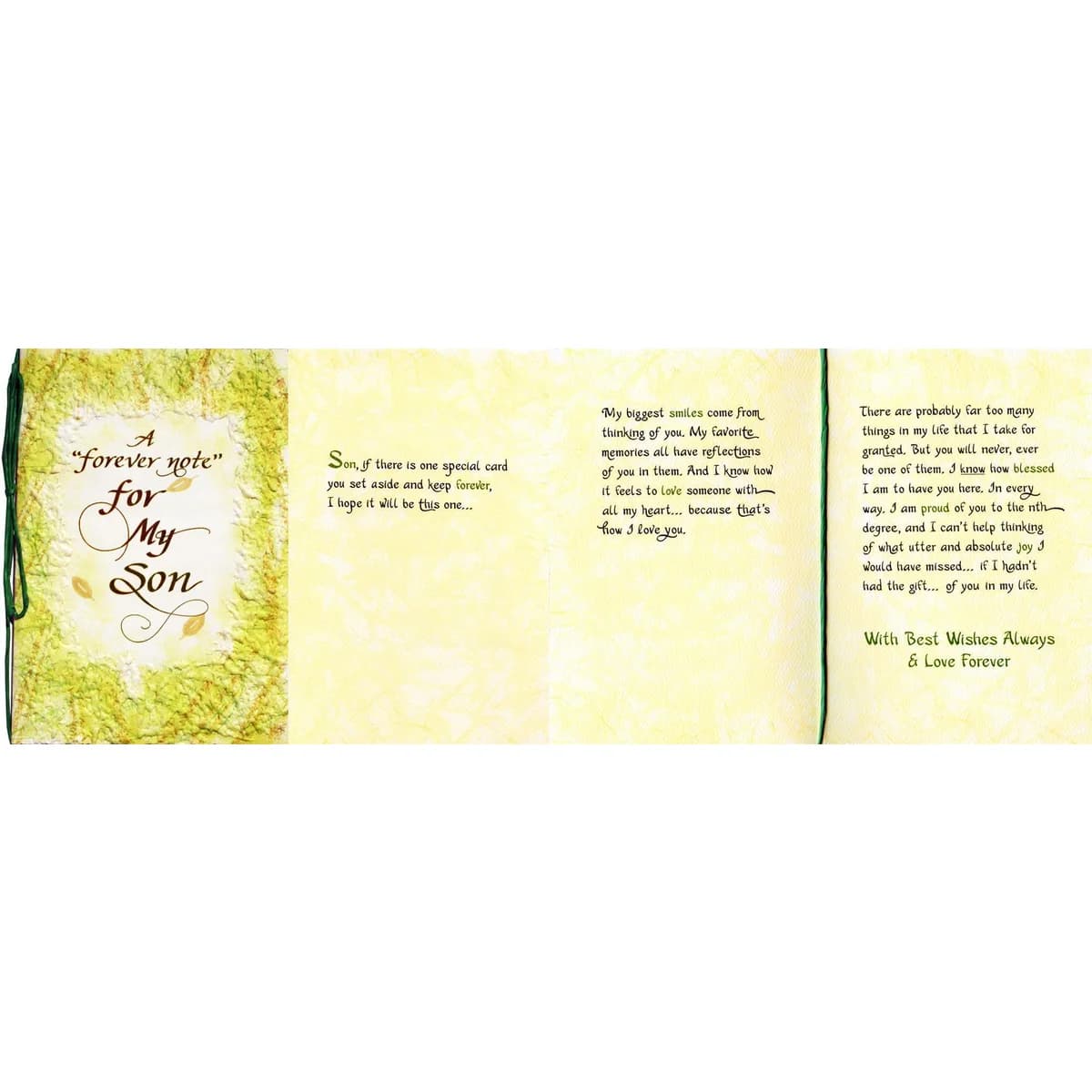 A Forever Note For My Son