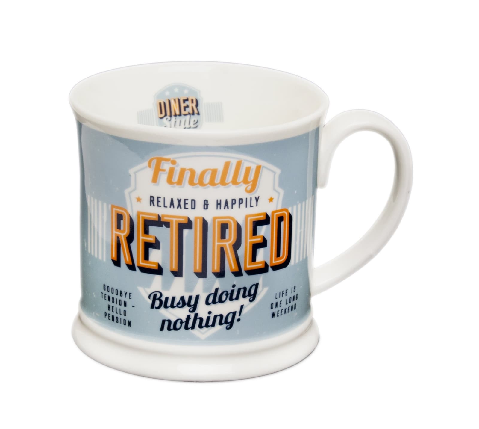Retired Diner Style Mug
