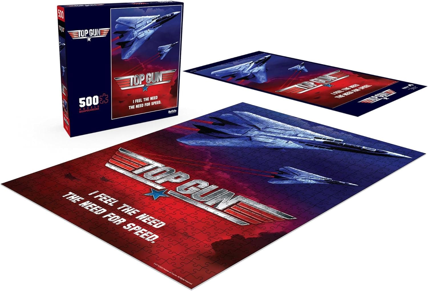 Buffalo Games - Top Gun - 500 Piece Jigsaw Puzzle for Adults Challenging Puzzle Perfect for Game Nights - 500 Piece Finished Size is 21.25 x 15.00, picture 2