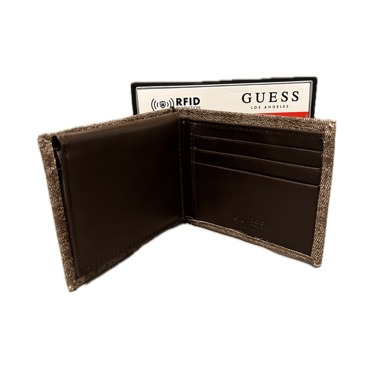 Guess RFID Protection Bifold Wallet With Valet (Tan), picture 2