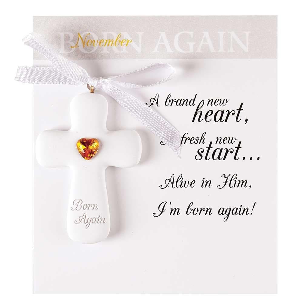 ORNAMENT RESIN CROSS NOVEMBER