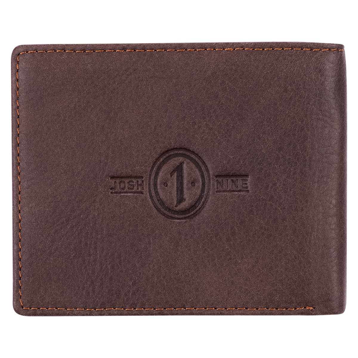 The World's Best Dad - Joshua 1:9 Brown Genuine Leather Wallet, picture 2