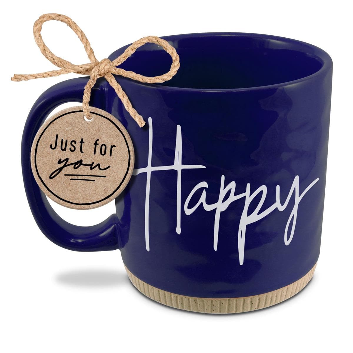 HAPPY POWERFUL WORDS BLUE 16OZ COFFEE CUP