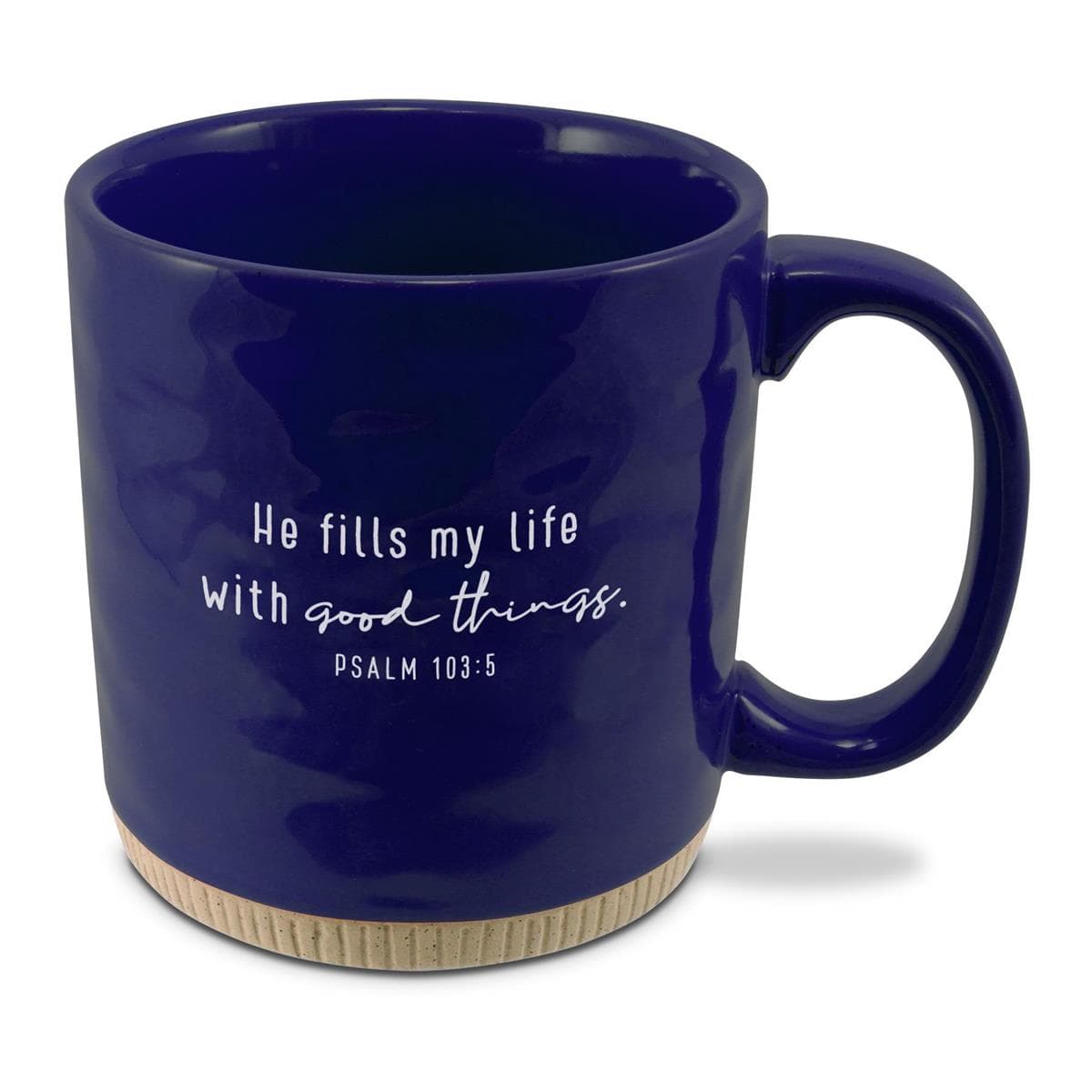 HAPPY POWERFUL WORDS BLUE 16OZ COFFEE CUP, picture 2
