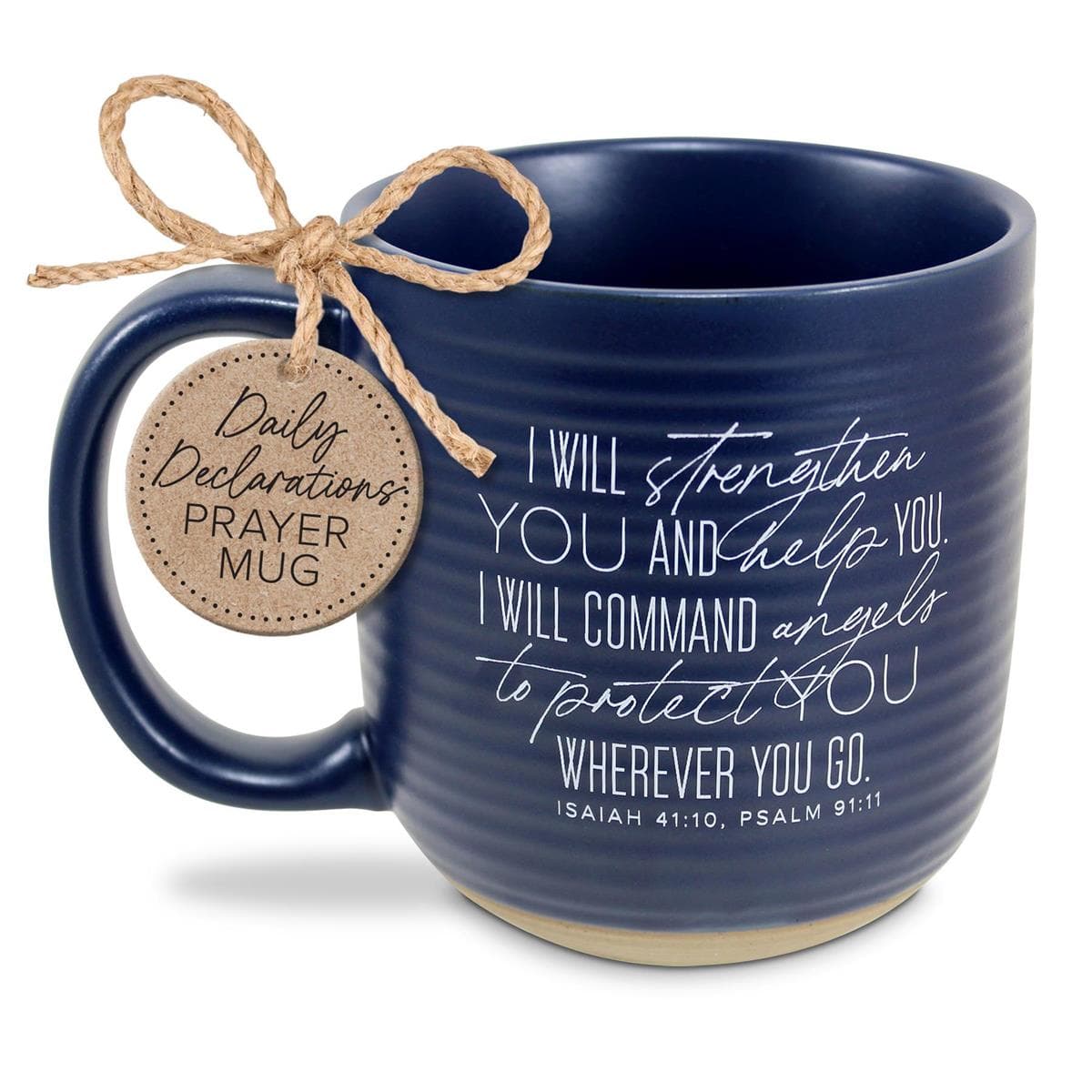 AMEN I WILL HELP BLUE 20 OZ COFFEE MUG