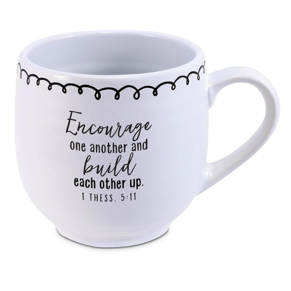Friend White Textured 18oz Coffee Cup, picture 2