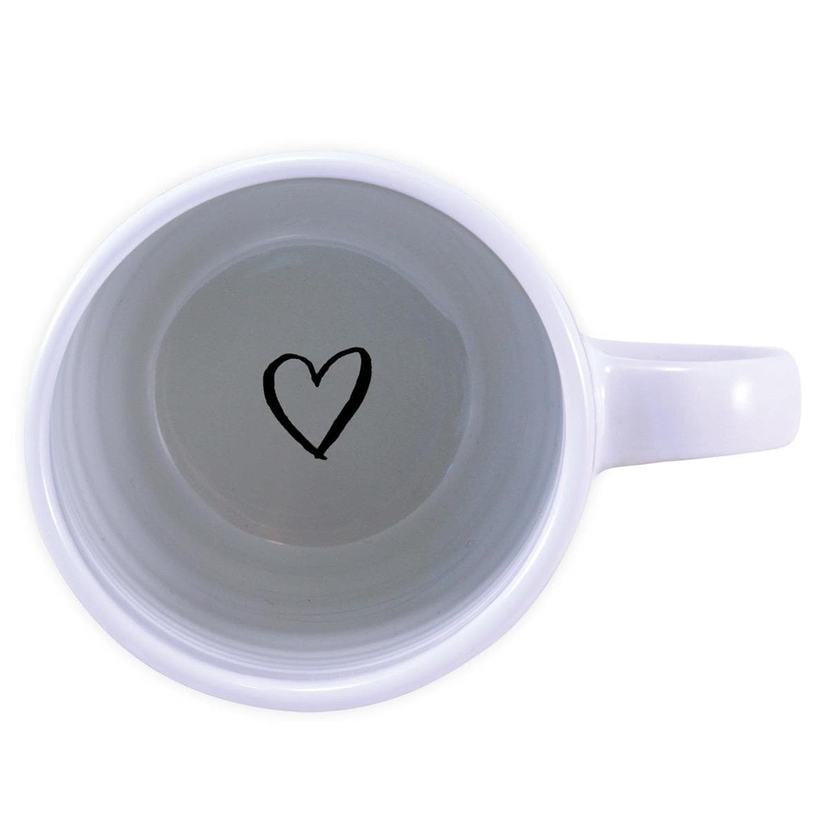 Friend White Textured 18oz Coffee Cup, picture 3