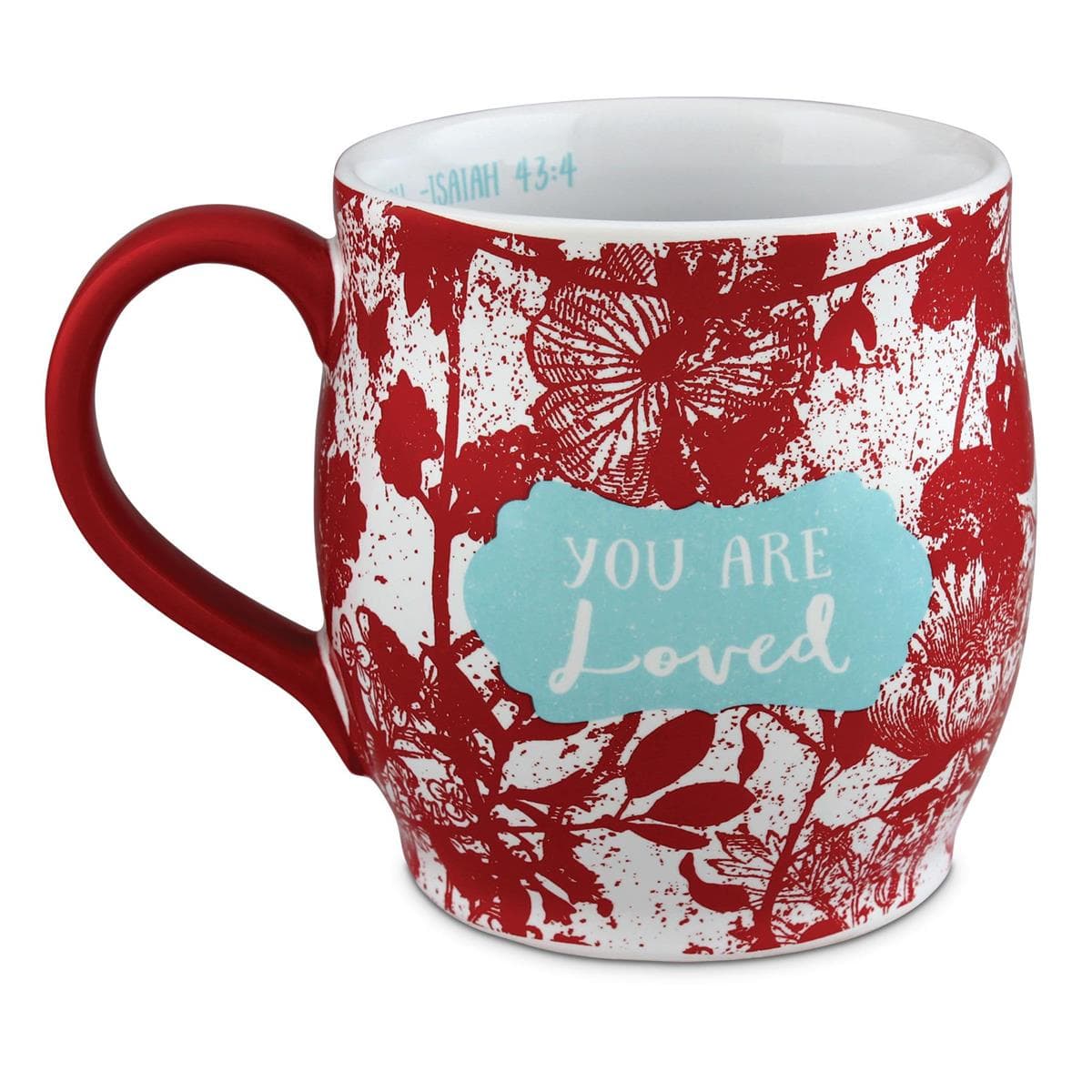 YOU ARE LOVED RED PRETTY PRINT 13 OZ MUG, picture 2