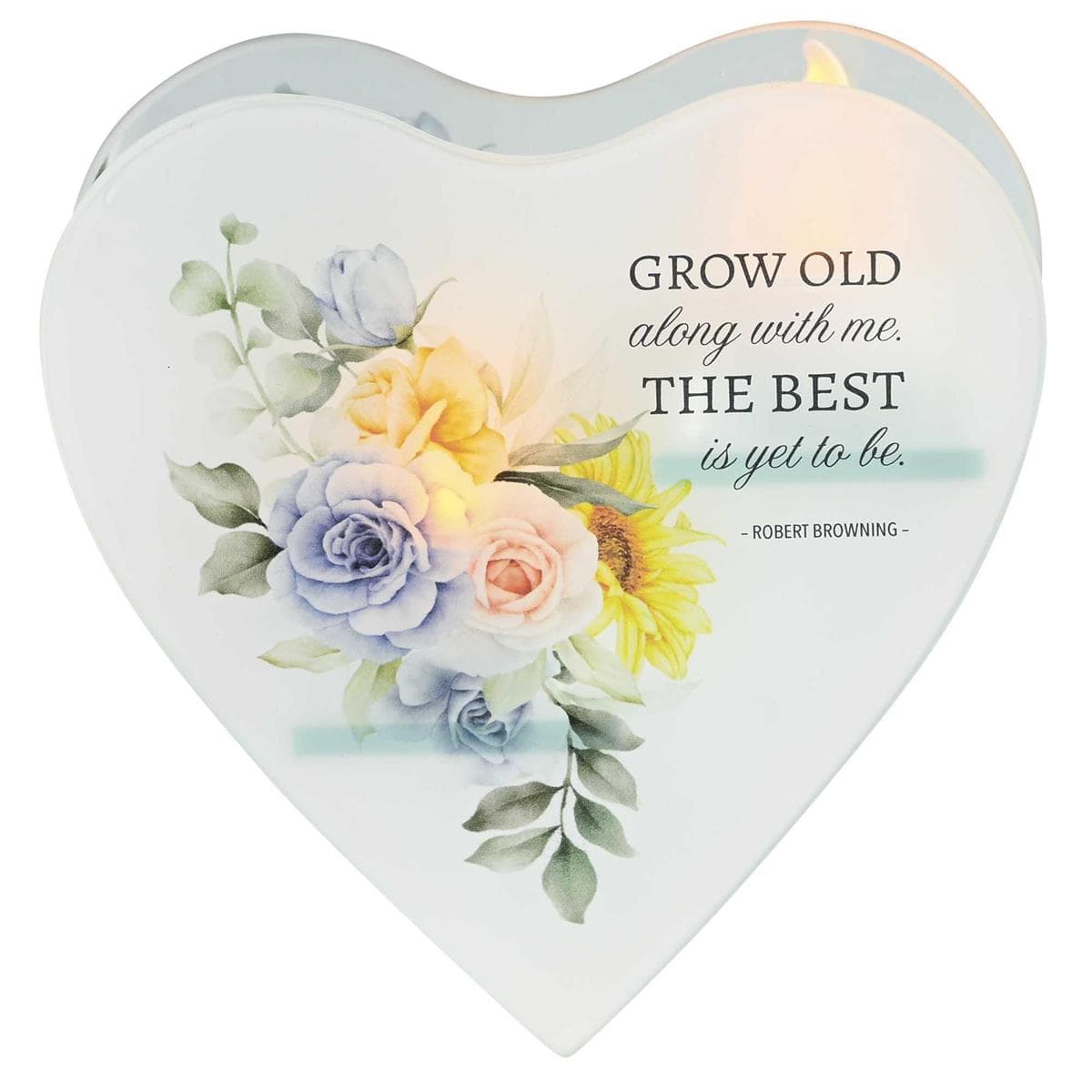 GROW OLD ALONG WITH GLASS WALL TEALIGHT, picture 2