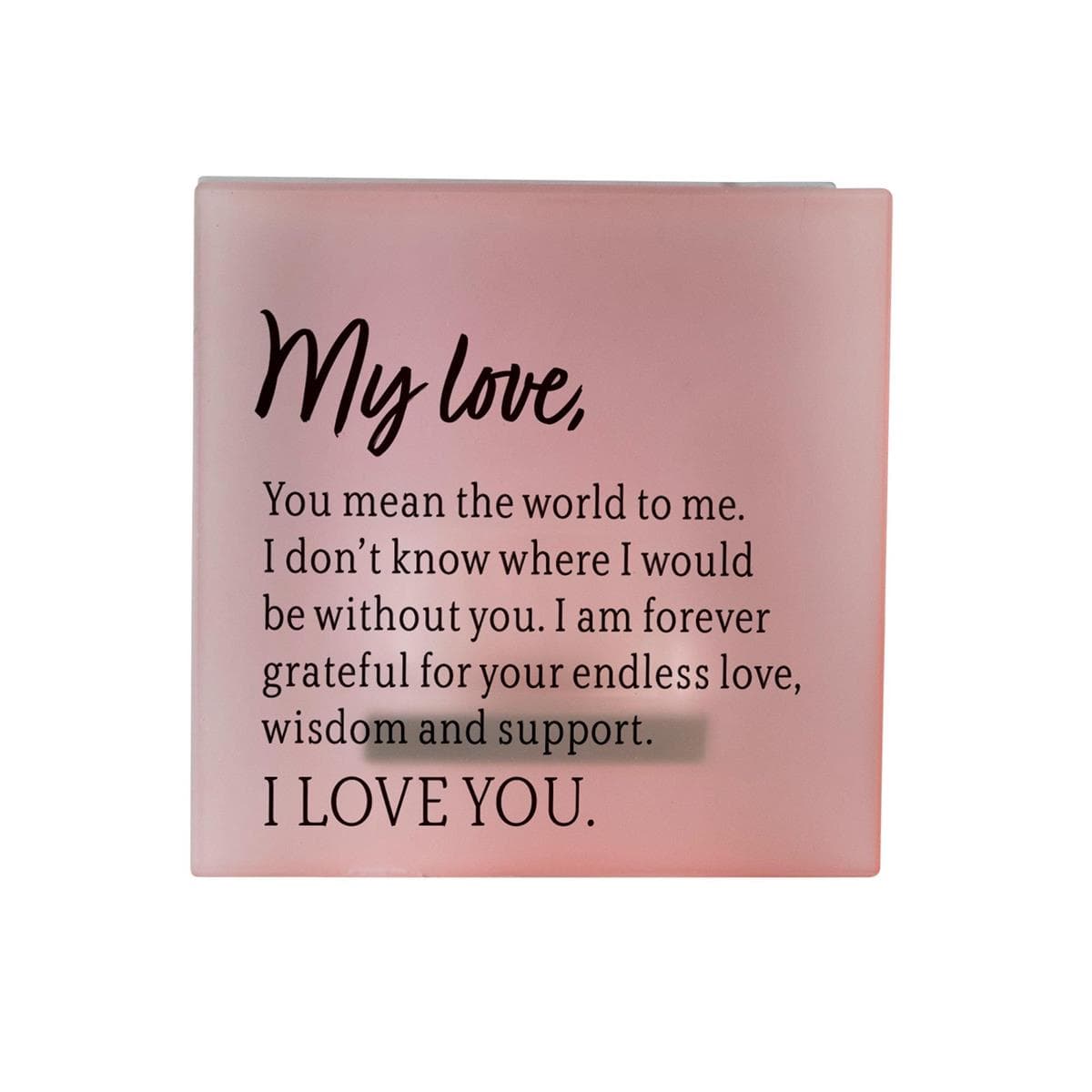 MY LOVE, YOU MEAN THE SQUARE TEALIGHT CANDLE HOLDER, picture 3