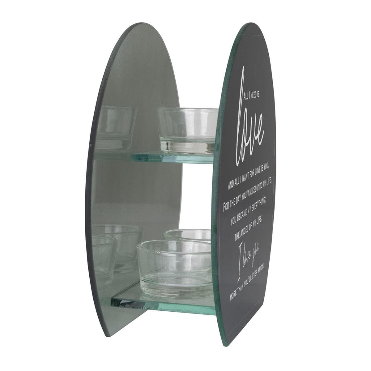 ALL I NEED IS LOVE TEALIGHT CANDLEHOLDER, picture 4