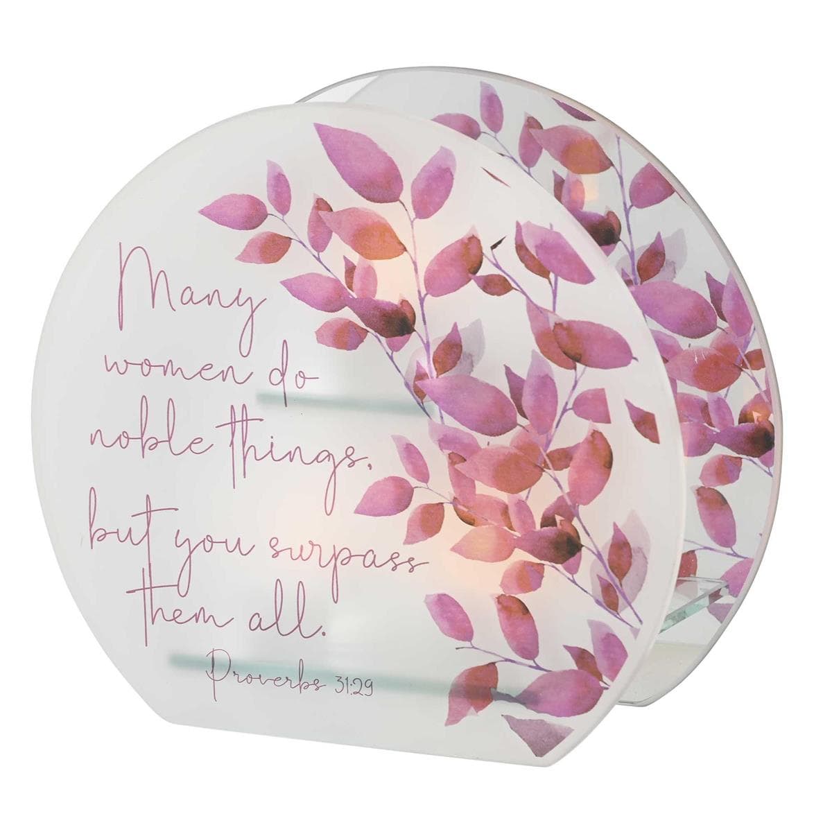 MANY WOMEN DO NOBLE THINGS TEALIGHT CANDLE HOLDER