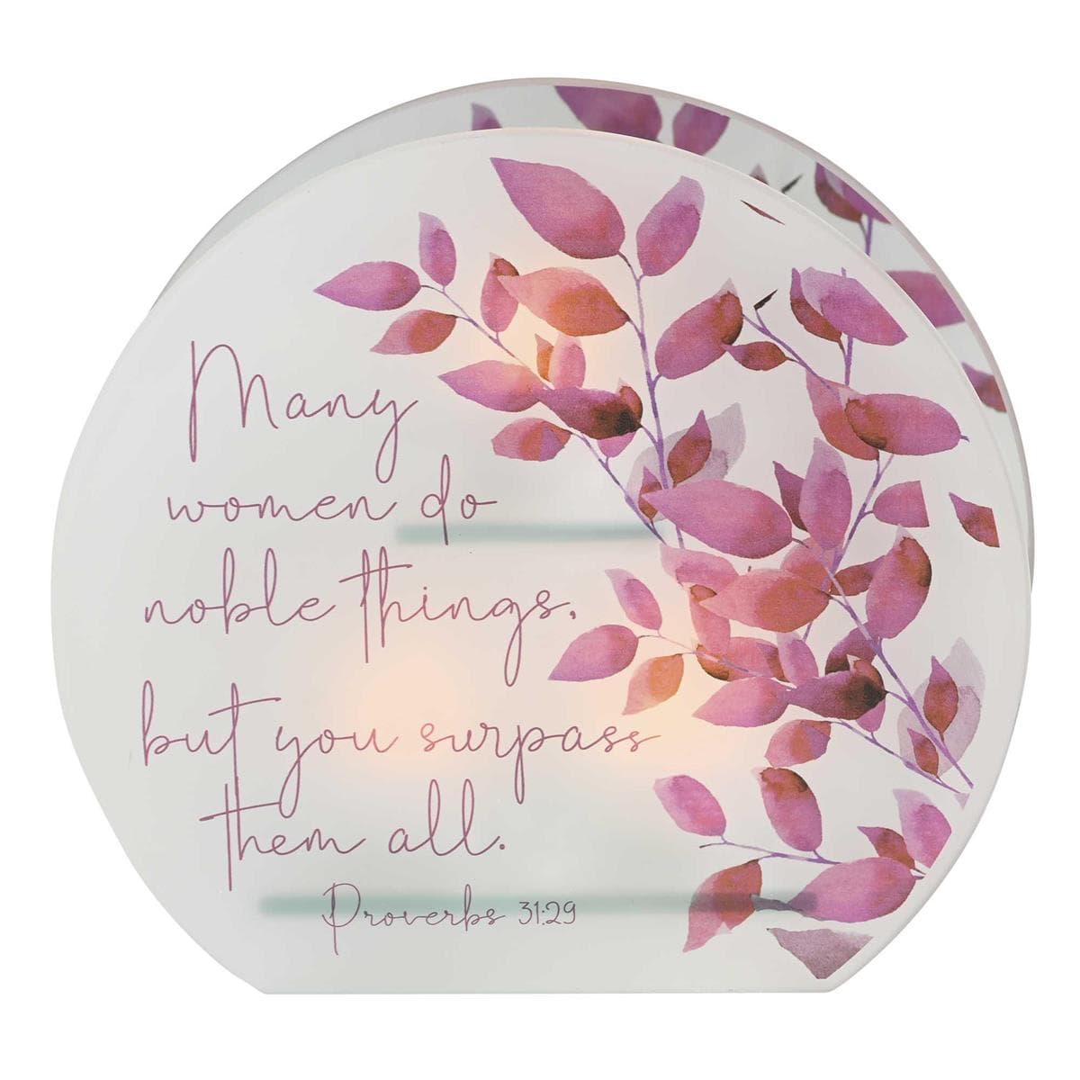MANY WOMEN DO NOBLE THINGS TEALIGHT CANDLE HOLDER, picture 2