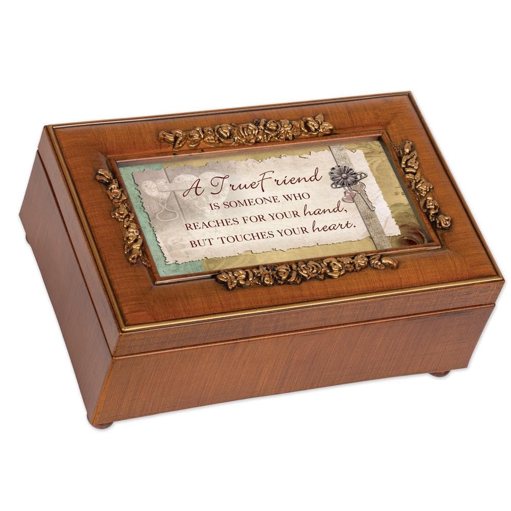 A TRUE FRIEND PETITE MUSICAL JEWELRY BOX