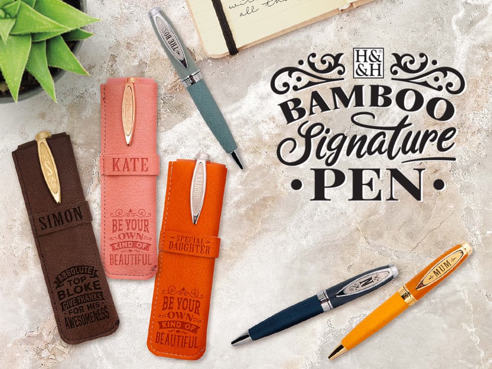 Bamboo Signature Pen - Initials