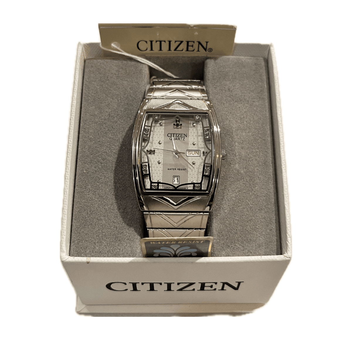 Citizen Ladies SS Metal Band With Day/Date Watch