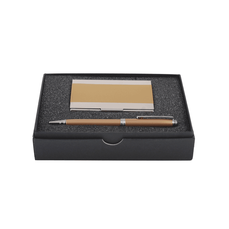 Pen With Business Card Holder Set