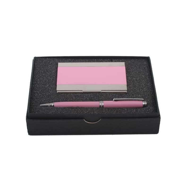 Pen With Business Card Holder Set