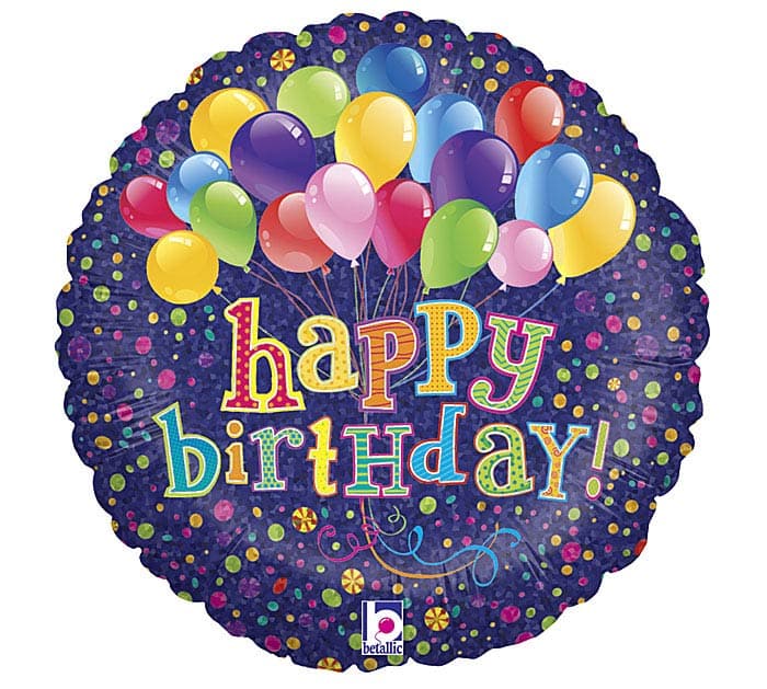 18"PKG HAPPY BIRTHDAY BUNCH