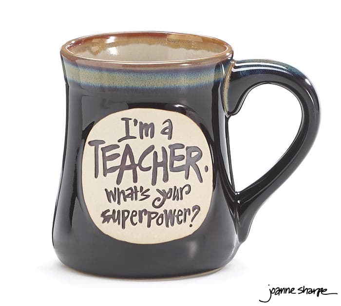 TEACHER SUPERPOWER PORCELAIN MUG