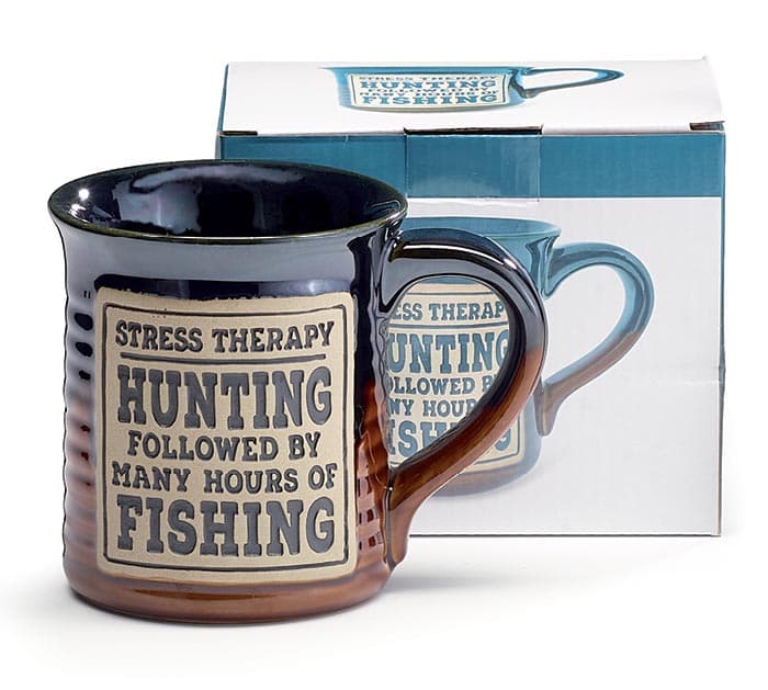 STRESS THERAPY HUNTING/FISHING MUG, picture 2