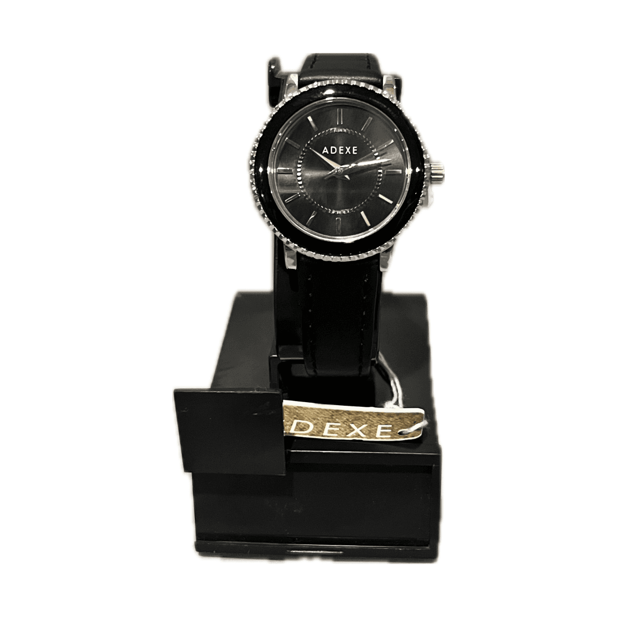 Adexe Ladies Black Leather Band