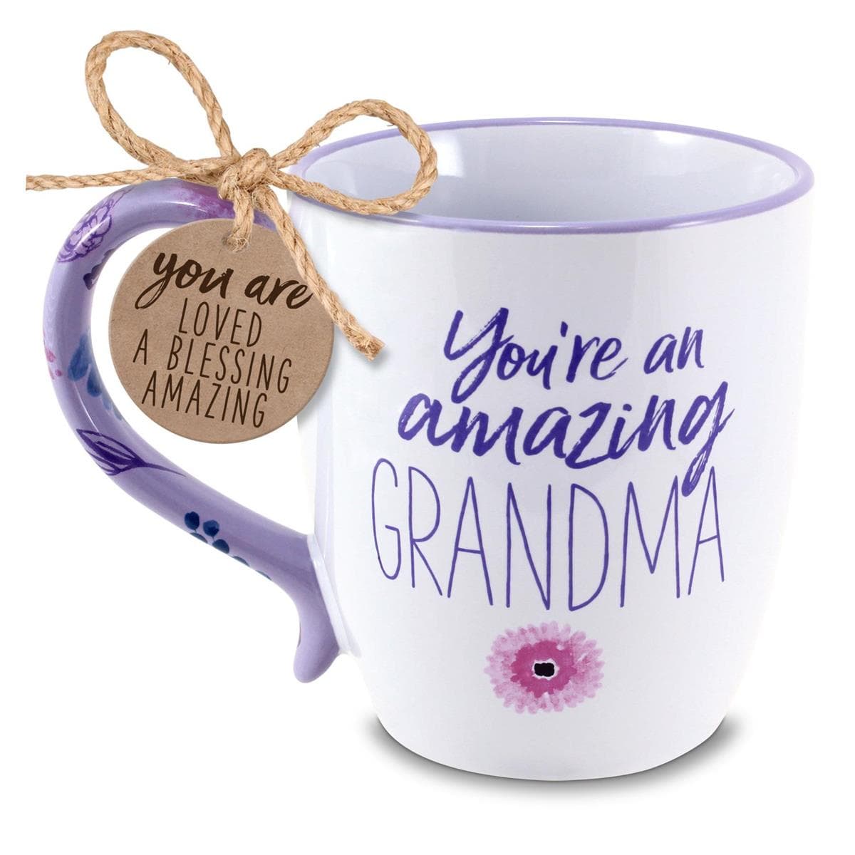 TOUCH OF FLORAL GRANDMA 19OZ COFFEE CUP
