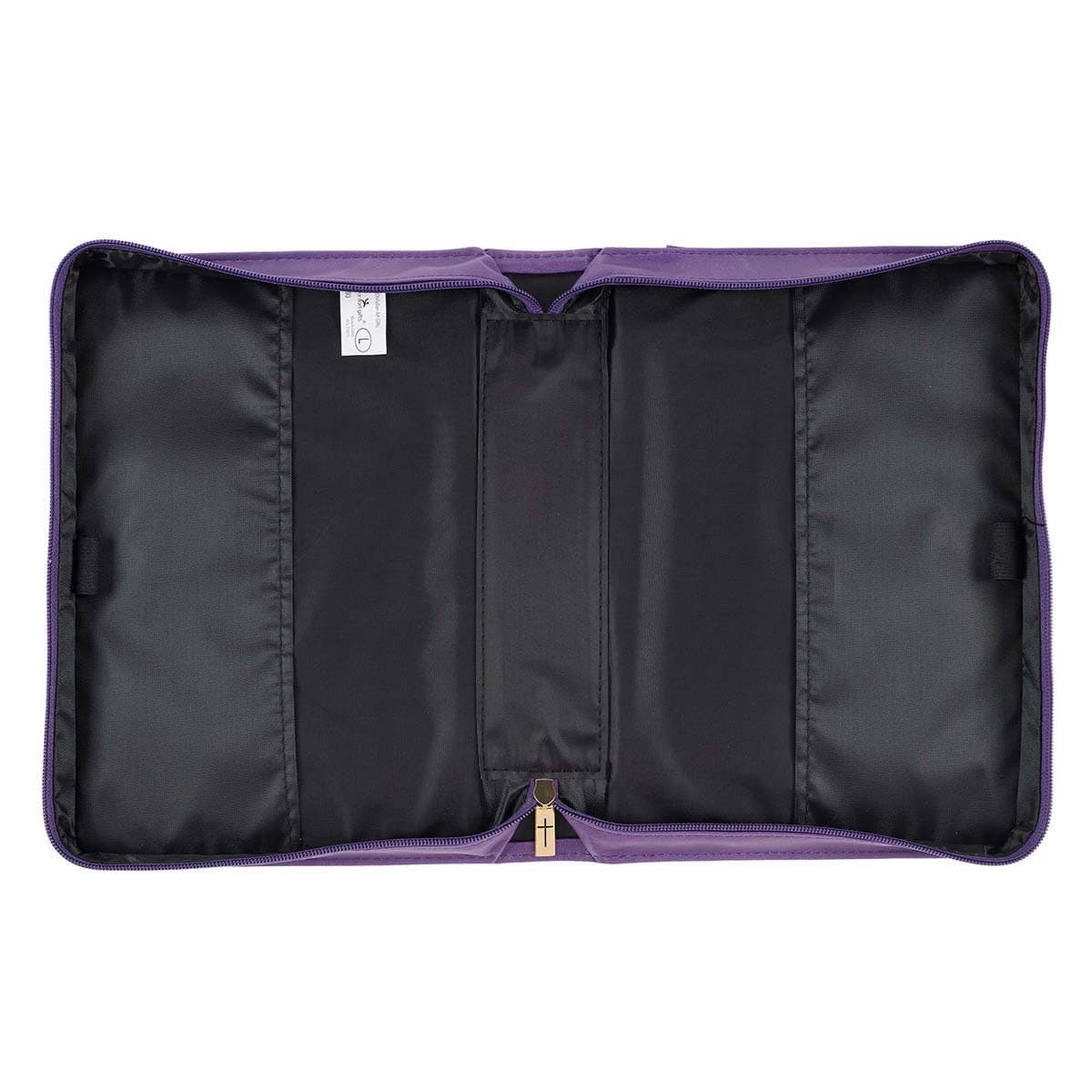 Purple Sunflower Strength & Dignity - Proverbs 31:25 Faux Leather Fashion Bible Case (Extra Large), picture 3