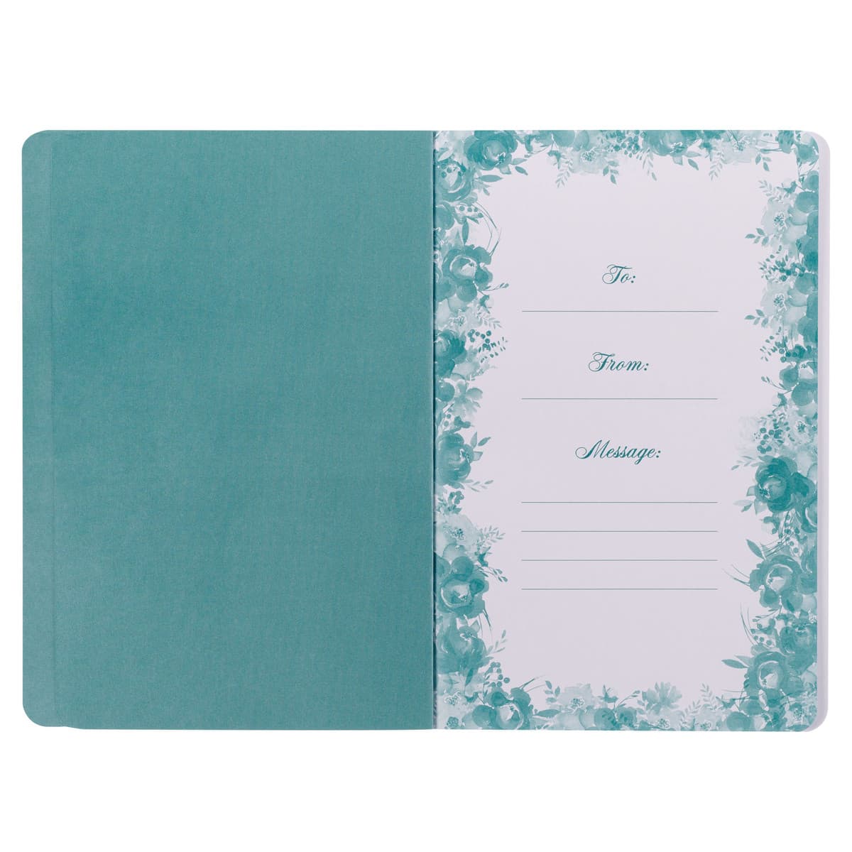 Living a Hope-Filled Life Blue Floral Softcover Devotional, picture 3
