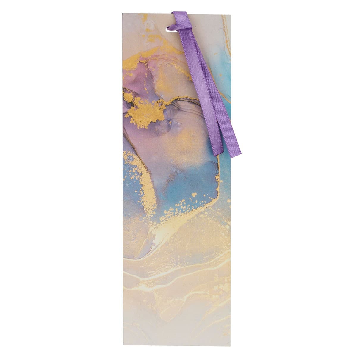 Strength & Dignity - Proverbs 31:25 Purple Marbled Premium Bookmark, picture 2