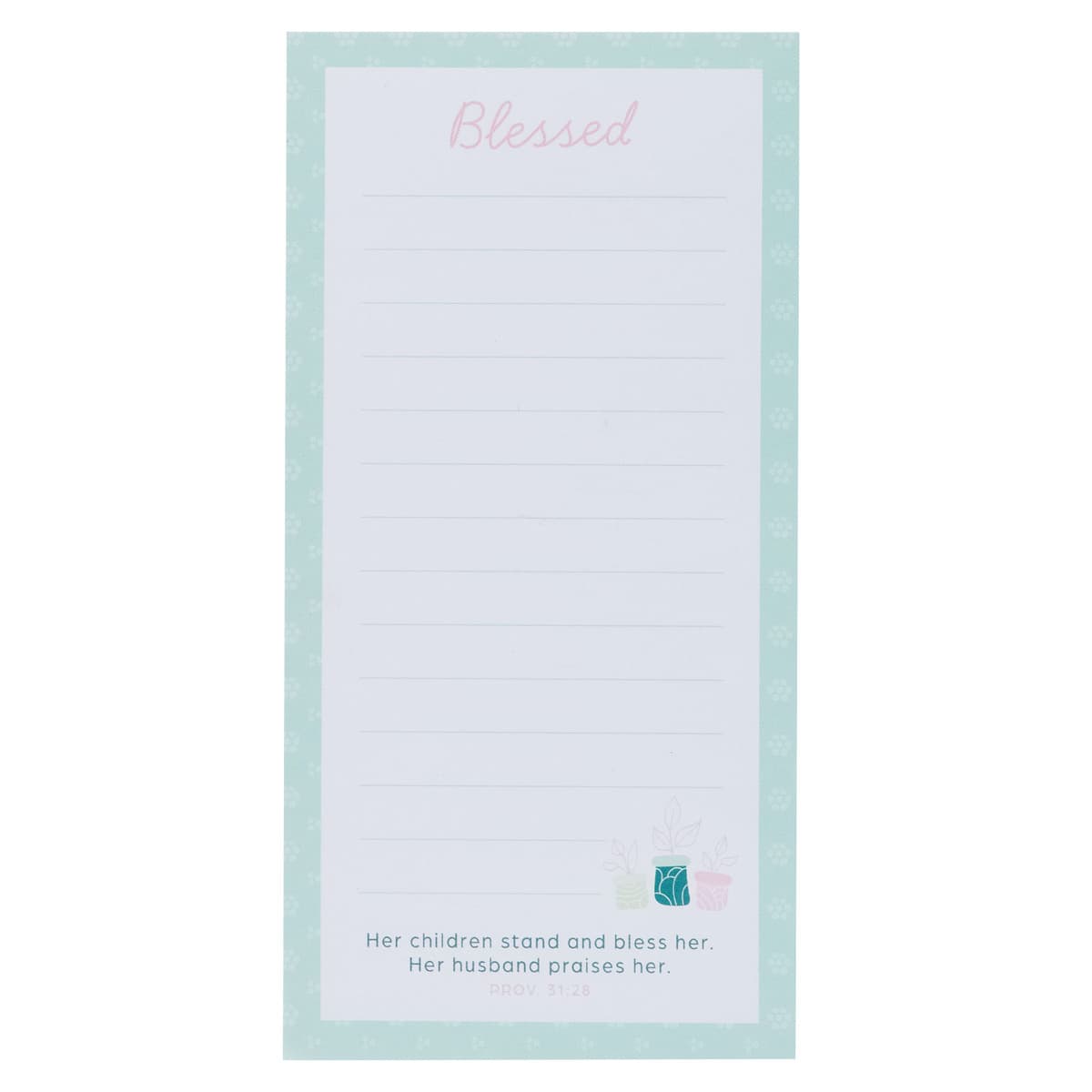 Blessed - Proverbs 31:28 Magnetic Notepad and Pen Gift Set, picture 4