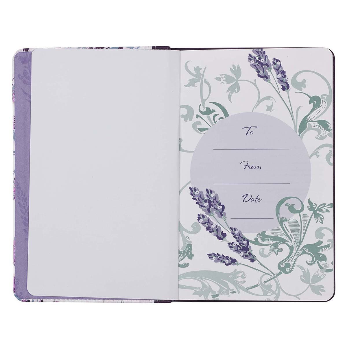 Wisdom from the Word for Women Purple Faux Leather Gift Book, picture 4