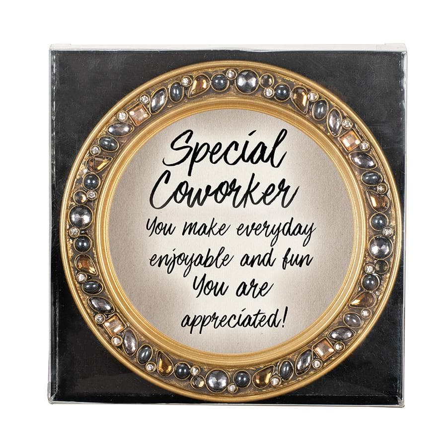 COWORKER AMBER JEWELED COASTER SET