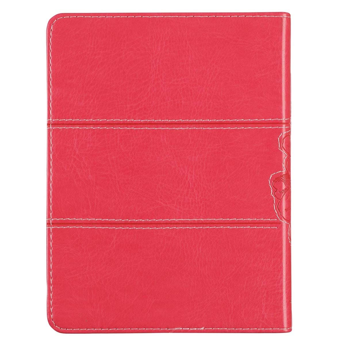 With God All Things Are Possible - Matthew 19:26 Fuchsia Pink Faux Leather Handy-sized Journal, picture 2