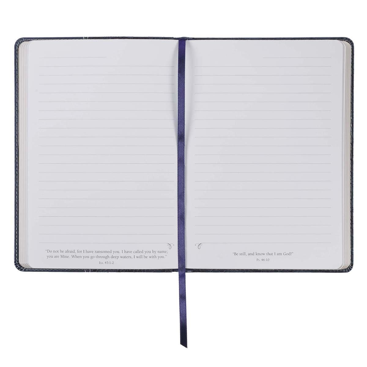 Trust in the Lord - Proverbs 3:5-5 Navy Faux Leather Classic Journal, picture 5