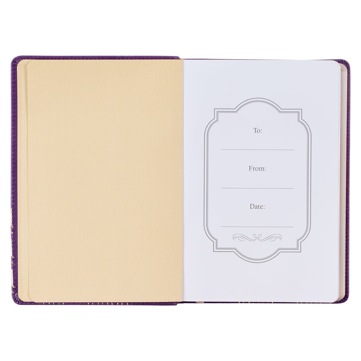 Bless You and Keep You - Numbers 6:24-26 Purple Faux Leather Journal, picture 3