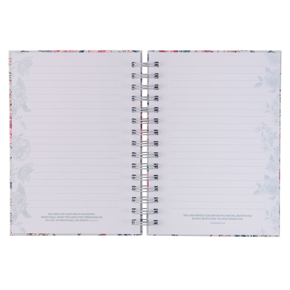 More Precious Than Rubies - Proverbs 5:13 Pink Floral Wirebound Journal, picture 4