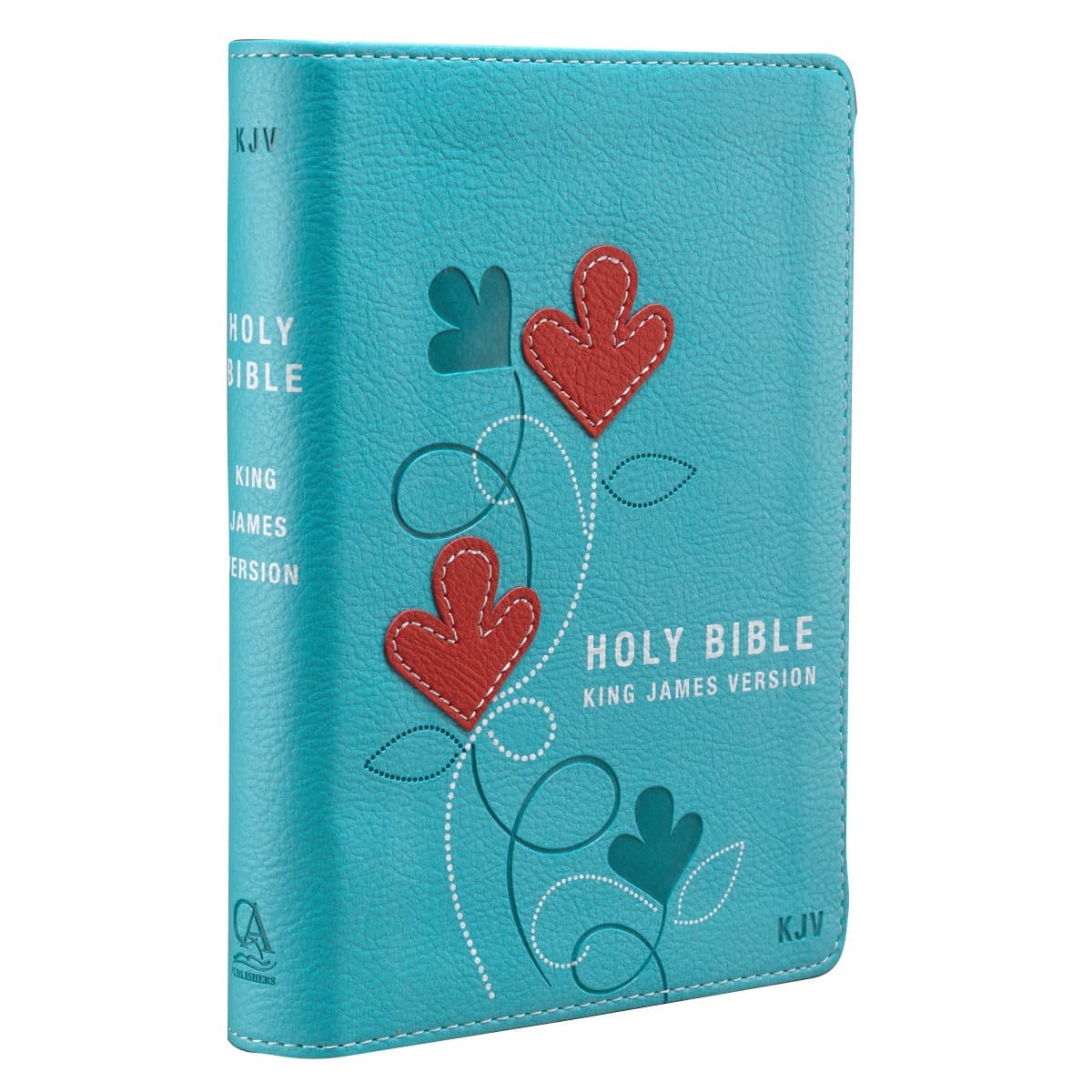 Turquoise Faux Leather Compact King James Version Bible, picture 4