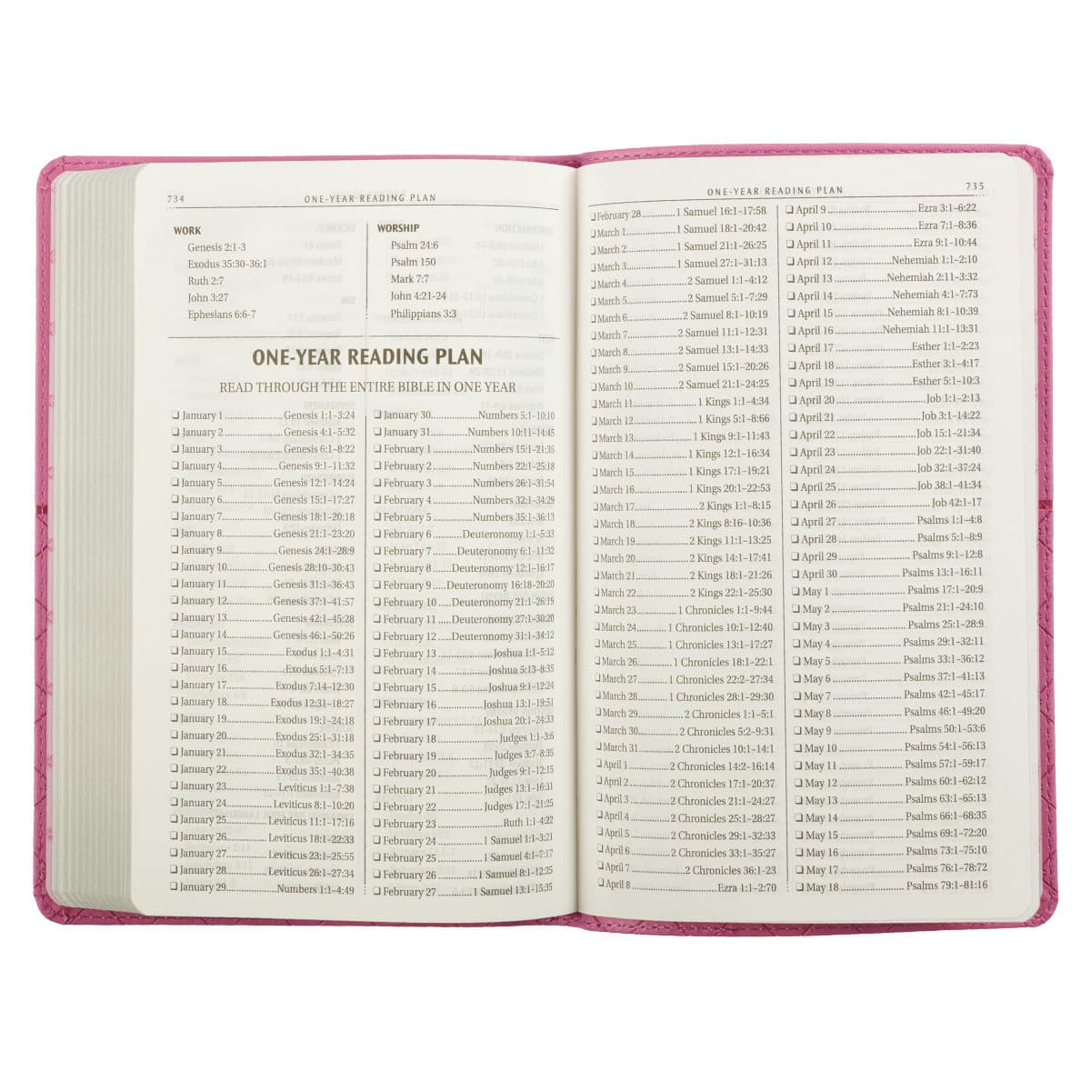 Pink Faux Leather King James Version Gift Edition Bible, picture 5