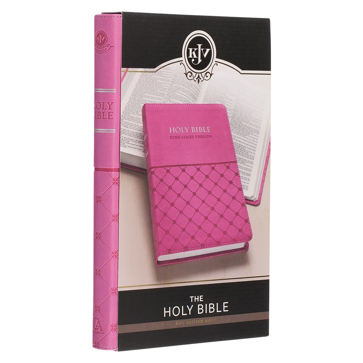 Pink Faux Leather King James Version Gift Edition Bible, picture 8