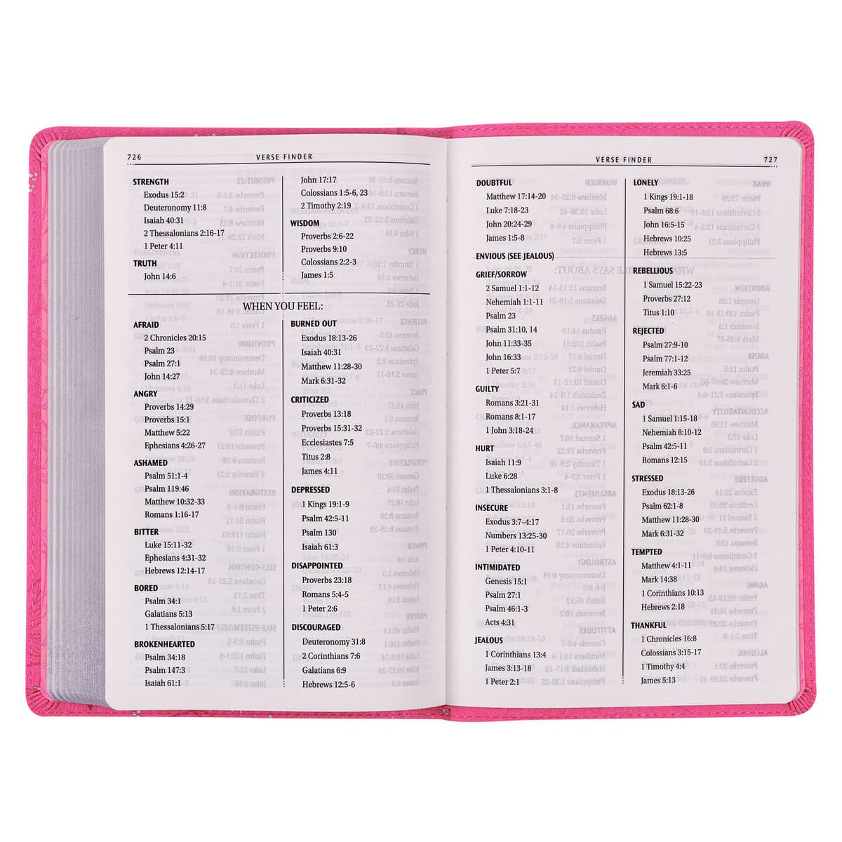 Pearlized Cherry Pink Faux Leather King James Version Gift Edition Bible, picture 6