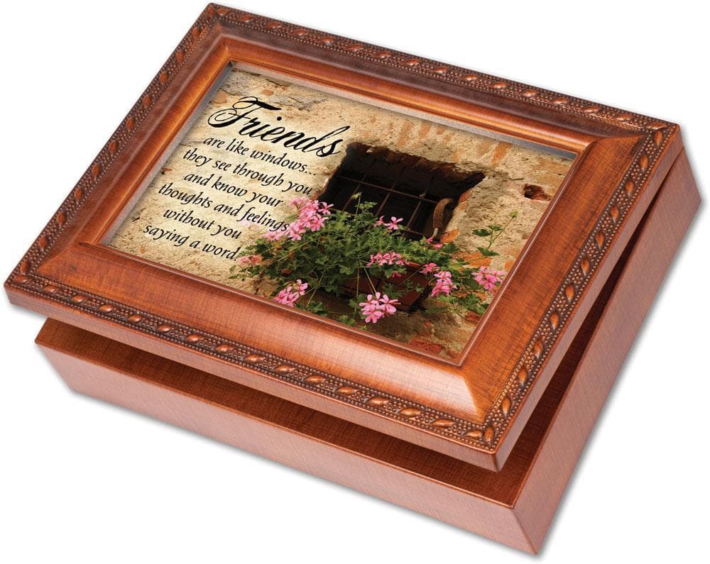 FRIENDS WOODEN MUSICAL JEWELRY BOX