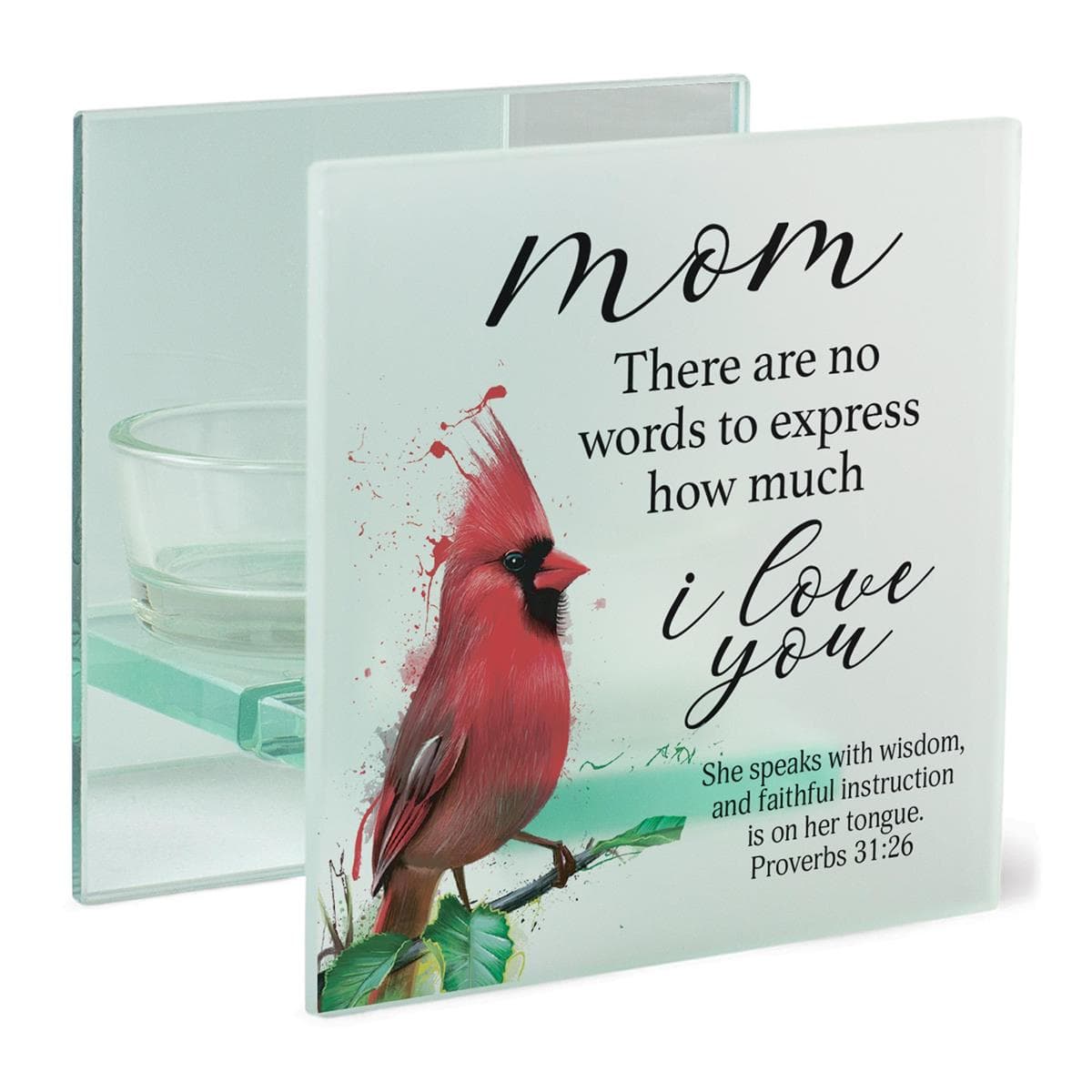 MOM THERE ARE NO WORDS SQUARE TEALIGHT