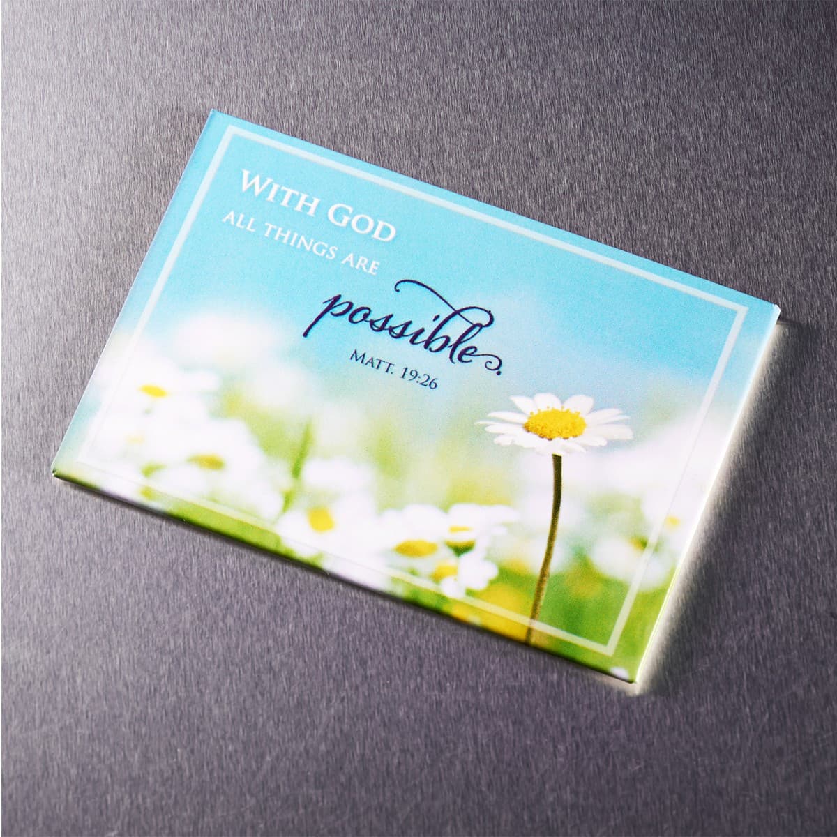 With God All Things Are Possible - Matthew 19:26 Magnet, picture 2