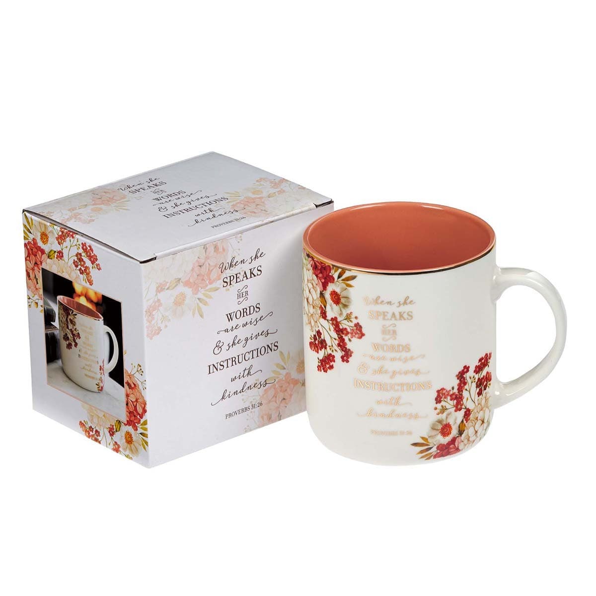 When She Speaks - Proverbs 31:26 Ceramic Coffee Mug, picture 3