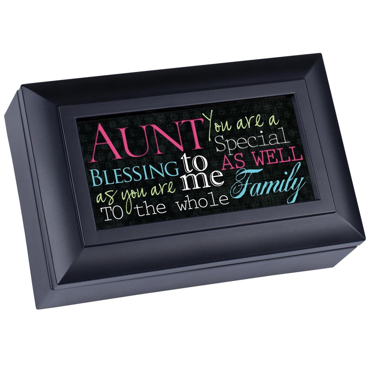 AUNT BLACK MUSICAL JEWELRY BOX