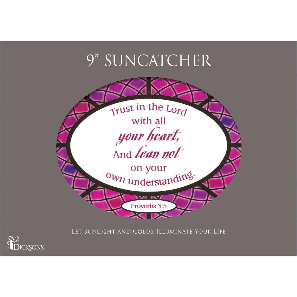 Trust in the Lord 9in Oval Suncatcher, picture 2