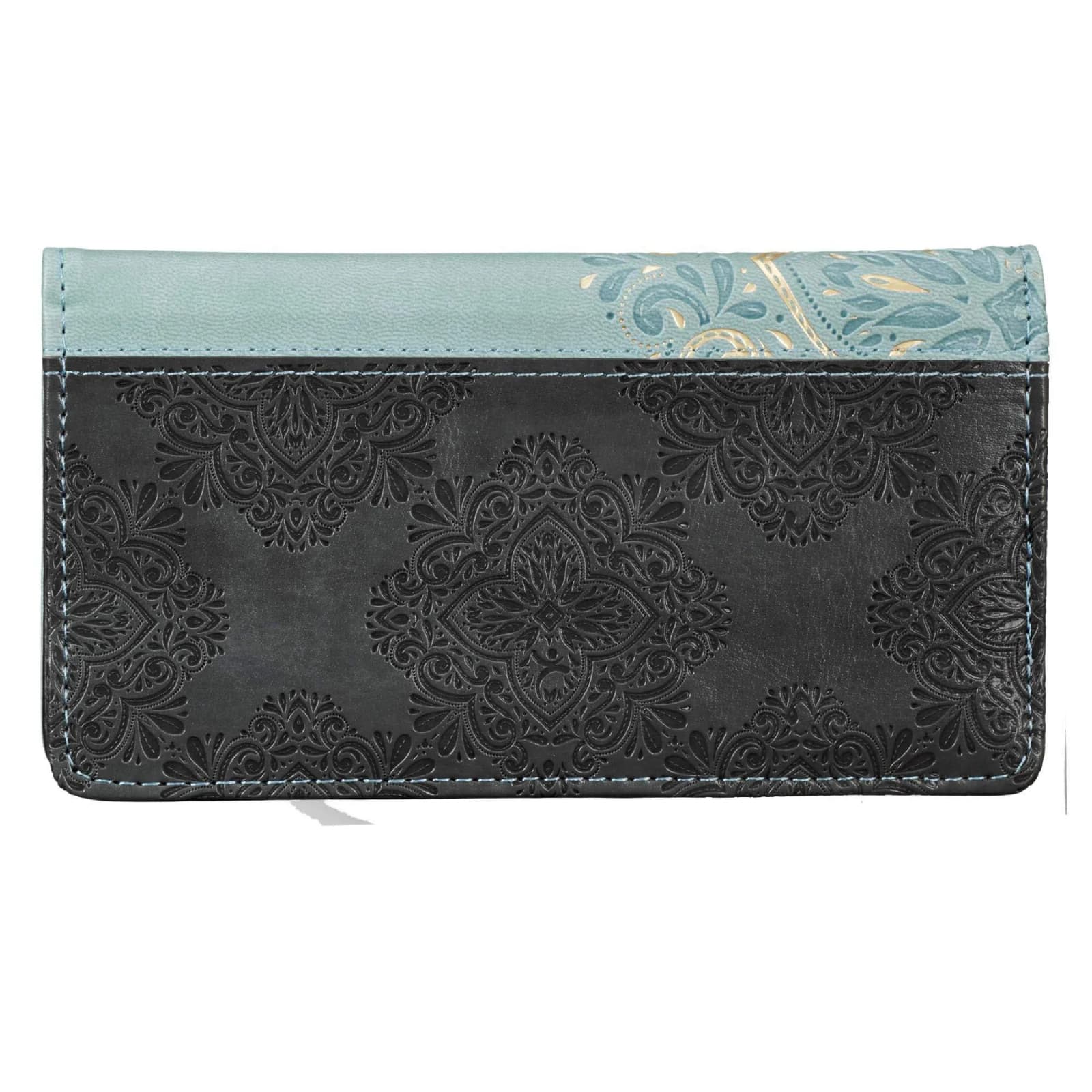 Hope & a Future - Jeremiah 29:11 Powder Blue Faux Leather Checkbook Cover, picture 2